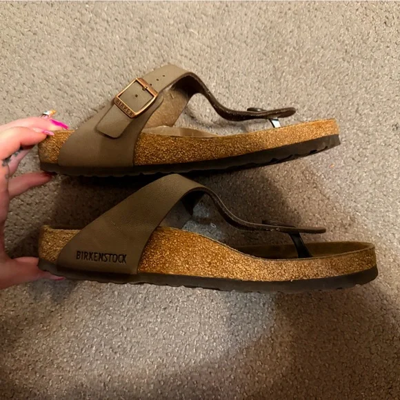 Birkenstock Gizeh thong toe Sandal brown size 39 - Picture 7 of 7